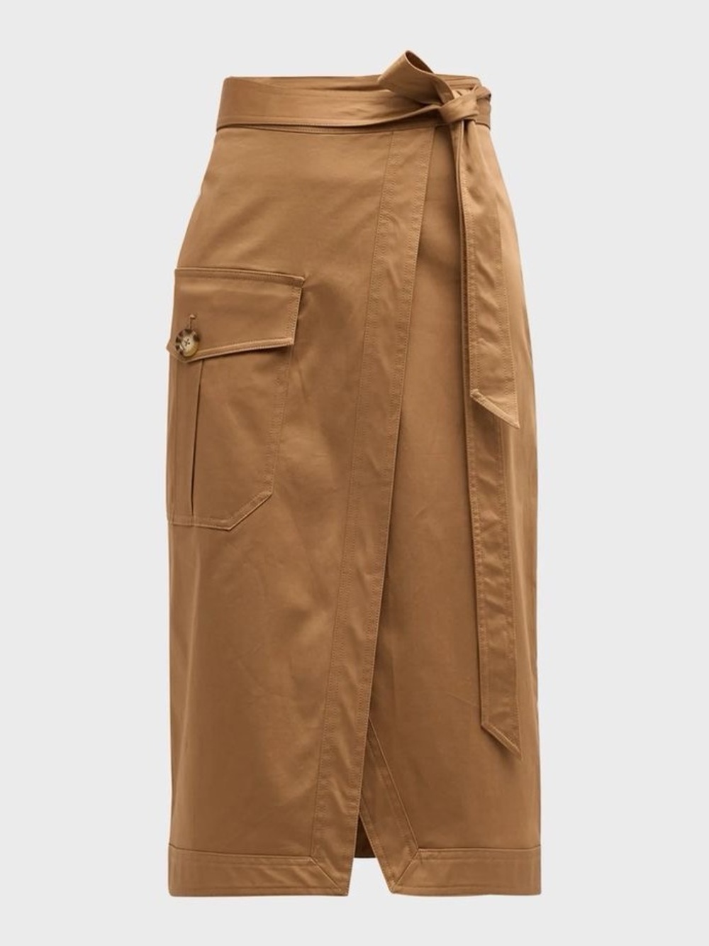 Veronica Beard Madeline Wrap Midi Skirt